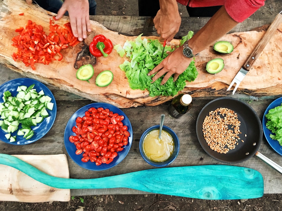 Nutrient-dense salad with seasonal vegetables and lean protein